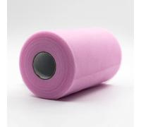 CaiiBtntgb 100 Yards x 6 Inches! Tulle Roll Spool Fabric for Decorations Tutu Weddings Costumes Skirts Parties Gift Bow Baby Shower,Many Colors Available. (Pink) (TULLE100)