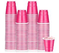 CAIKEZI 2 oz Plastic Shot Cups, 100 Pack, Graduation Party, Decorative, Disposable, Hot Pink, General Use Cup or Shot Glass