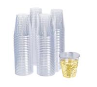 CAIKEZI Craft and Party, 1.5oz Premium Clear Shot Glasses Disposable Clear Cups for Wine Tasting, Vodka, Whiskey, jelly shot, sample Cups for Party and Gathering. (100)