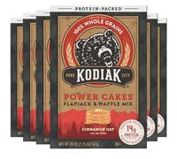 CAIKEZI Kodiak Cakes Power Cakes - Protein Pancake Mix Just Add Water - 100% Whole Grain Flapjack and Protein Waffle Mix - Cinnamon Oat, Pancake Mix Bulk 20 Ounce (Pack of 6)