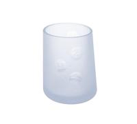 CAIKEZI Olababy First Cup | Clear Sense 100% Silicone Infant Trainer Cup | 2oz Medicine Cup for Newborn | Non-Slip & Sloping Design for Tiny Hands & Baby Led Weaning (Blueberry, 1 Cup)