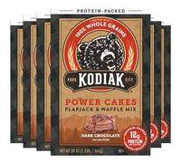 CAIKEZI Protein Pancake Power Cakes, Flapack and Waffle Baking Mix, Dark Chocolate, 18 Ounce (Pack of 6)