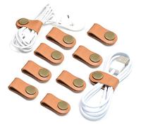 CAILLU Cord Organizer,Cord Keeper,Cable Organizer USB Holder,Cable Management,Cable Straps,Earbud case,wrap Headset Winder,Phone Earphone Clips Ties Stocking Stuffers for Women Men Gifts 10