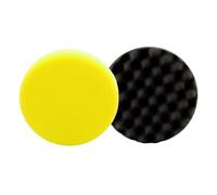 Caiman 150mm Yellow Medium & Black Soft Car Polishing Pads Set of 2