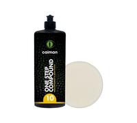Caiman One Step Compound 1Kg + 150mm White Hard Polishing Pad Set