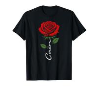 Cain Red Flower Art First Name for Men Kids Boys T-Shirt