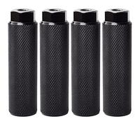 CAIONPLE 4Pcs Bike Pegs,Aluminum Alloy Anti-Skid Lead Foot Bicycle Pedals BMX Pegs for Bike Cycling Rear Stunt 3/8 Inch Axles
