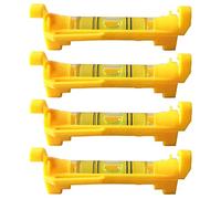CAIONPLE 4Pcs String Level Hanging Line for Leveling Surveying, Building Trades, Bricklaying, Etc. (Yellow)
