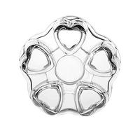 CAIONPLE Clear Glass Heat-Resisting Heart Shape Teapot' Warmer Heater Base Candle Holder
