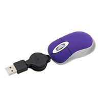 CAIONPLE Mini USB Wired Mouse Retractable Tiny Small Mouse 1600 DPI Optical Compact Travel Mice for 98 2000 XP Vista Version