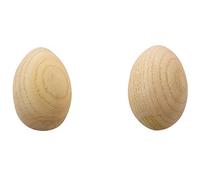 CAIONPLE Musical Percussion Instruments Wooden Egg Shakers Rhythm Rattle for Baby Kids Pack of 2