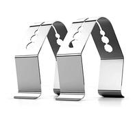 CAIONPLE Universal A Style Meat Thermometer Probe Clip Holder Ambient Temperature Readings BBQ Smoker Oven Grill,Set of 2