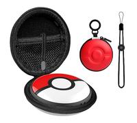 CAIOVSE Comaptible with Pokémon GO Plus Carrying Case,Portable Elf Ball Storage Case Protective Nintendo Poke Ball Holder Carry Bag with Wrist Strap