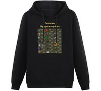 caipiao Run&Es&Ca&Pe Hoody Run&Es&Ca&Pe My Eyes Are Up Here Hoodie Size XXL Black