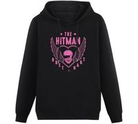 caipiao The Hitman Bret Hart Skull Hoody Funny Vintage Gift Men Hoodie Size L Black