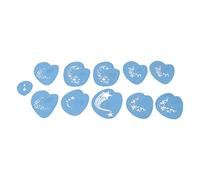 Caiqinlen Face Paint Stencils Kit - Washable Face Painting Template - Reusable for Halloween, Party, Cosplay