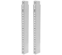Caiqinlen Folding Ruler, 2m Metric Ruler, Wooden Yard Sticks, 2Pcs, ABS Plastic, Lightweight, Compact Measuring Stick, Woodworking Tool