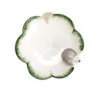 CAIRIAC Hedgehog Plate, Hedgehog Candy Dish, Jewelry Tray Trinket Dish Ceramic Serving Bowl Decorative Desk Storage Plate Organizer for Rings Earrings Necklaces Watch Coins Keys