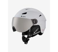 Cairn Impulse Visor Helmet White with Grey Panoramic Cat.3 Mirrored Lens - 55-56
