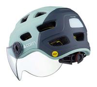 Cairn Quartz Led Usb Mips Visor Urban Helmet L Mat Eucalyptus / Grey