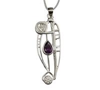 Cairn Silver Charles Rennie Mackintosh necklace Catherine pendant 320