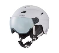 Cairn - Ski helmet with visor/peak - Electron Visor Blanc Mat for Men - Size 53-54 cm - White White 53-54 cm