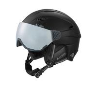 Cairn - Ski/snowboard helmet with visor/peak - Electron Visor Noir Mat for Men - Size 55-56 cm - Black Black 55-56 cm
