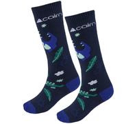 Cairn Sprit J, ski socks, 2-pack, junior, night sky dino 27-30