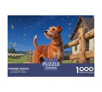 Cairn Terrier 1000 Piece Jigsaw Puzzles Fun Challenging Modern Pet Dog Educational Game for The Whole Gifts for Adults 38x26cm/1000pcs