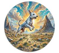 Cairn Terrier 1000 Piece Round Puzzles for Kids And Adults Jigsaw Unique Shape Gift for Unique Challenge Games 1000pcs (67.5x67.5cm)