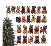 Cairn Terrier Advent calendars, 24 Day Acrylic Christmas Countdown | Cairn Terrier Advent calendars, 24 Day Countdown, Acrylic Flat Design, 25cm, Wall Hanging, Christmas Decoration