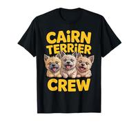 Cairn Terrier Crew Cartoon Pet Scottish Canine Dog Breed T-Shirt