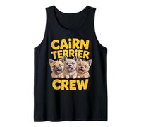 Cairn Terrier Crew Cartoon Pet Scottish Canine Dog Breed Tank Top