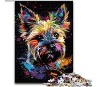 Cairn Terrier Dog Art Jigsaw Puzzles for Adults Teenagers Jigsaws Puzzle, Family Entertainment Toys Is Ideal As A Gift for The Whole Family (50x75cm)
