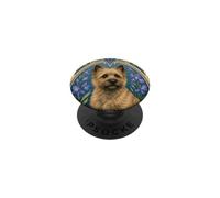 Cairn Terrier Dog Art Nouveau Floral PopSockets Adhesive PopGrip