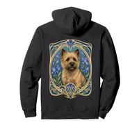 Cairn Terrier Dog Art Nouveau Floral Pullover Hoodie
