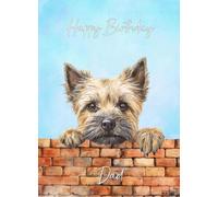 Cairn Terrier Dog Birthday Card for Dad