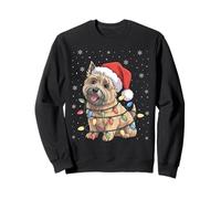Cairn Terrier Dog Christmas Tree Lights Dogs Xmas Pajamas Sweatshirt
