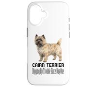 Cairn Terrier Dog Digging Up Trouble Since Day One Pet Case for iPhone 16