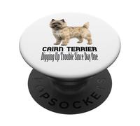 Cairn Terrier Dog Digging Up Trouble Since Day One Pet PopSockets Adhesive PopGrip