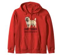 Cairn Terrier Dog Digging Up Trouble Since Day One Pet Zip Hoodie