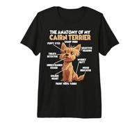 Cairn Terrier Dog Owner T Anatomy Terrier Walk Premium T-Shirt