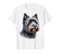 Cairn Terrier Dog Value Graphic T-Shirt, Men, White, L