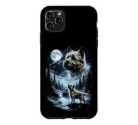 Cairn Terrier Howling to the Moon Retro 90's Dog Case for iPhone 11 Pro Max