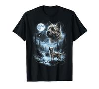 Cairn Terrier Howling to the Moon Retro 90's Dog T-Shirt