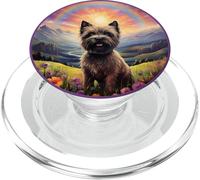 Cairn Terrier Rainbow Bridge Cute Memorial Puppy Dog Art PopSockets PopGrip for MagSafe