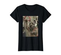 Cairn Terrier Subway Weird Funny Meme Value Graphic T-Shirt, Women, Black, S