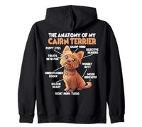 Cairn Terrier T Gassi motif dog holder Cairn Terrier Gassi Zip Hoodie