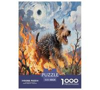 Cairn Terrier Tour 1000 Piece Jigsaw Puzzles Educational Games-Colourful Families Pieces Fit Together Perfectly Cute Pets Fun for Adults for Relaxing Decor And Gift 38x26cm/1000pcs