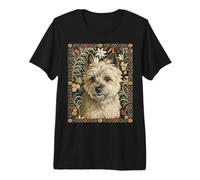 Cairn Terrier with Cute and Curious Expression Premium T-Shirt